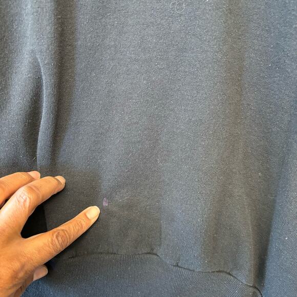 Vintage Hanes Blank Crewneck Sweatshirt Men Large Grunge Skater Gothic Eco Smart - Picture 4 of 5